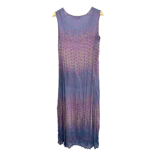 Lola P. Vintage Lavender Tiered Floral 2 piece Maxi Dress & top - size Medium - Picture 4 of 7